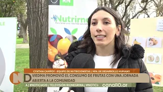 Viedma promotes fruit consumption with an open community event