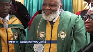 GABON RELIGION: 41 NEW GRADUATES AT THE CHAPELLE DE VIE MONDIALE CHURCH.