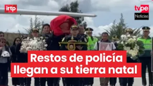 Así fue la llegada a Jauja de los restos del policía que murió al intentar salvar a perrito