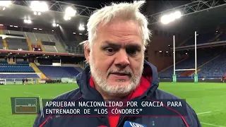 Honorary citizenship approved for “Los Cóndores” head coach