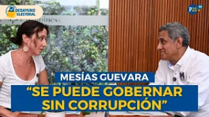 El candidato del Partido Morado Mesías Guevara promete digitalización y cero corrupción