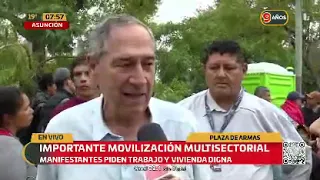 Movilización multisectorial en Asunción