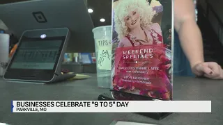 Parkville businesses celebrate Dolly Parton with "9 to 5" Day