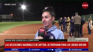 National men's and women's softball teams prepare for the ODESUR Games