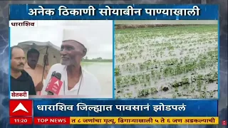 Dharashiv Rain : धाराशिवमध्ये रात्रभर संततधार; सोयाबीन पिके पाण्याखाली