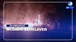 NOW AIRING - Large-scale fire hits waste and recycling area in Americana