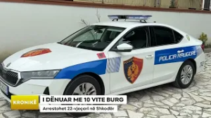 I DËNUAR ME 10 VITE BURG/ Arrestohet 22-vjeçari në Shkodër