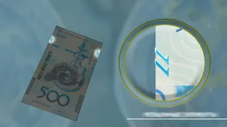 The National Bank unveils a new 500 tenge banknote.