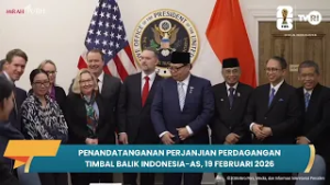 Penandatanganan Perjanjian Perdagangan Timbal Balik Indonesia-AS