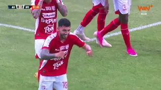Nahuel Bustos stepped up to extend Santa Fe's lead against Alianza Valledupar