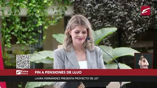 Laura Fernández presents bill against luxury pensions