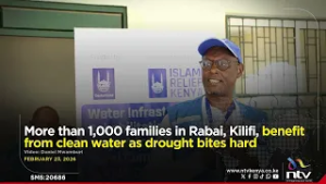 More than 1,000 families in Rabai, Kilifi, benefit from clean water as drought bites hard