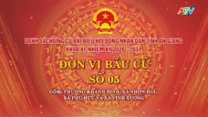 DANH SÁCH ỨNG CỬ ĐẠI BIỂU HĐND TỈNH AN GIANG, KHÓA XI - ĐƠN VỊ BẦU CỬ SỐ 5