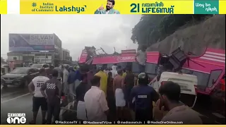 കുറ്റിപ്പുറത്ത് കാറിന്റെ മുകളിലേക്ക് ബസ് മറിഞ്ഞ് നിരവധി പേർക്ക് പരിക്ക്
