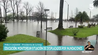 Autoridades de la educación monitorean situación de familias desplazadas por inundaciones