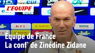 Zidane : "Je ressens une immense émotion d’être à la tête de cette équipe de France"