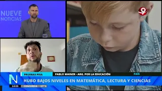 Poor results for the country in the PISA tests: Pablo Mainer, from Argentinos por la Educación
