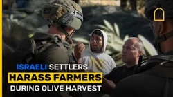 Israeli settlers harass farmers during olive harvest