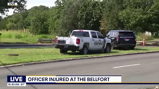 Officer injured in SE Houston; search for suspect