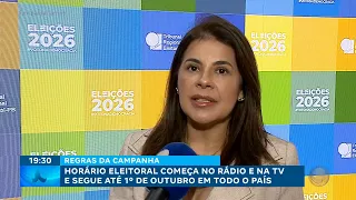 Free political campaign broadcasts begin on radio and TV, running until October 1st nationwide