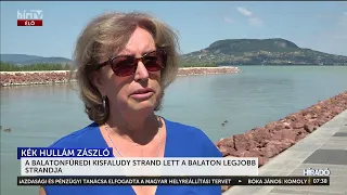 A balatonfüredi Kisfaludy strand lett a Balaton legjobb strandja - HírTV