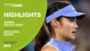 Ruzic vs Raducanu | Highlights primo turno WTA 1000 Dubai