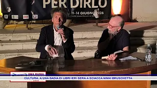 CULTURA  A UNA BADIA DI LIBRI IERI SERA A SCIACCA NINNI BRUSCHETTA