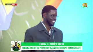 « Kiiraay, La Patrie d'abord » : Diomaye Faye dévoile le nom de son parti