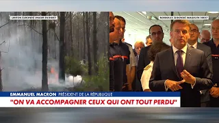 Emmanuel Macron: "We remain united and we are fighting to win the battle"