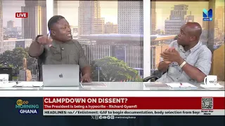Heated clash between Richard Gyamfi & Bernard Bediako over the arrests and 'clampdown on dissent'
