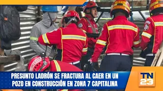Alleged thief suffers fractures after falling into a construction pit in Zone 7 of the capital