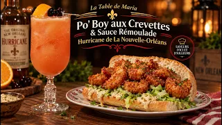 La Table de Maria: Po’ Boy aux Crevettes & Sauce Rémoulade | Hurricane de La Nouvelle-Orléans