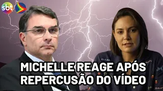 Michelle reacts after exposing rift with Flávio Bolsonaro