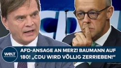 BRANDMAUER-DEBATTE: AfD-Mann Baumann eskaliert! Attacke auf Kanzler! "Merz-Strategie ist am Ende!"