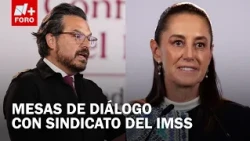 Sheinbaum proposes a working group following IMSS workers' rejection of salary increase