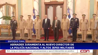 Abinader swears in new National Police director and top military commanders