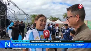 A crowd welcomed Lisandro Martínez in his hometown of Gualeguay
