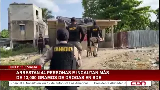 44 arrested and over 13,000 grams of drugs seized in SDE