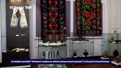 Vernisajul expoziției "Simboluri creştine pe obiecte şi piese de port popular", la Roman