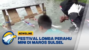 Gelaran Festival Lomba Perahu Jolloro Mini di Maros - [Newsline]