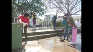 Convocan mujeres de Cienfuegos a jornada de higienización en parque Villuendas