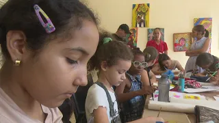 Bayamo children learn various recycling techniques in new summer course.