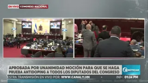 Aprobada por unanimidad moción para que se haga prueba antidoping a los diputados del Congreso
