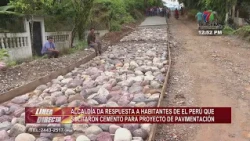 La Ceiba City Hall responds to residents of Peru village regarding paving project