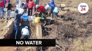 Ratanda residents fetch water from a culvert after the municipality fails to pay R27m Bill | WATCH