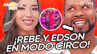 América Hoy: Rebecca and Edson performed live acrobatics (TODAY)