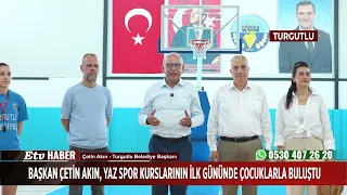 Mayor Çetin Akın Met with Children on the First Day of Summer Sports Courses