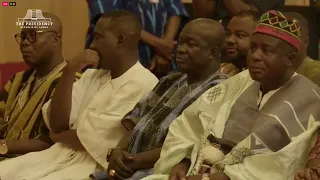 Mahama Ayariga's Speech at Ahafo Regional House of Chiefs Pays CourtesyCall on President John Mahama