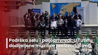 Podrška selu i poljoprivredi: U Tutinu dodijeljene muzilice proizvođačima