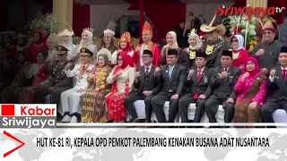 81st Indonesian Independence Day, Palembang City Officials Wear Traditional Attire from Across th...